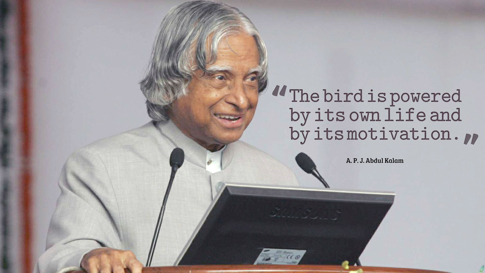 Dr. A.P.J. Abdul Kalam giving a speech